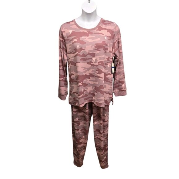 Cuddle Duds 2 Pc Pajama Set Womens XL Camo Print  Jogger  Loungewear Cozy - Picture 2 of 8
